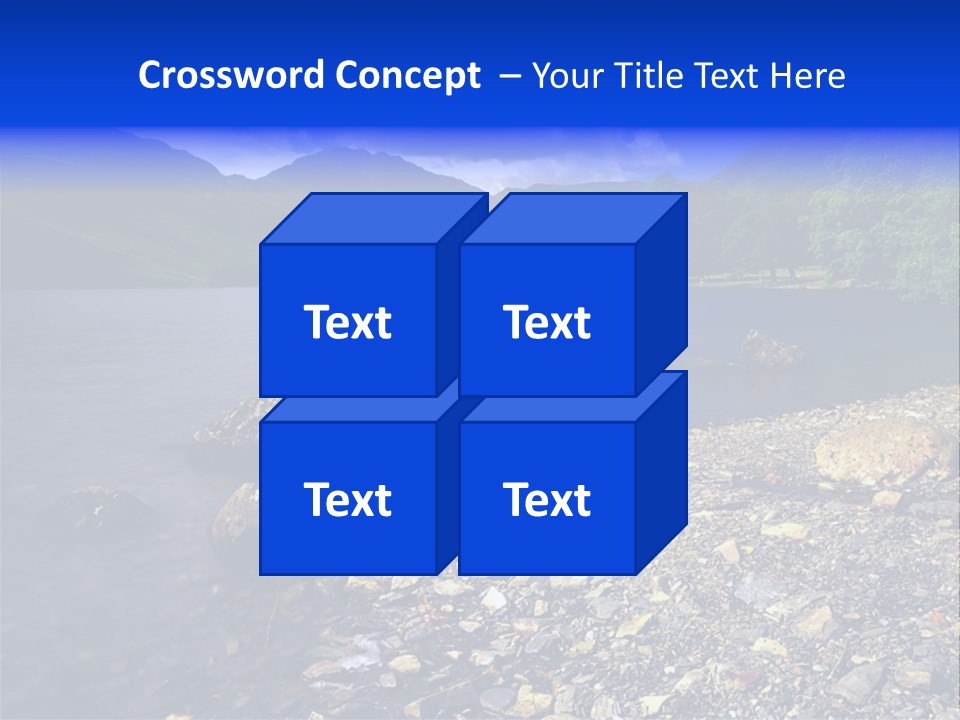 Scenic View Of Lake Buttermere The Lake District England PowerPoint Template