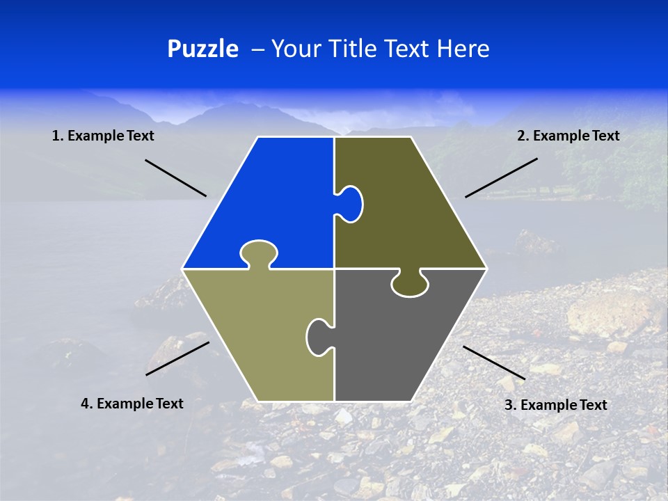 Scenic View Of Lake Buttermere The Lake District England PowerPoint Template