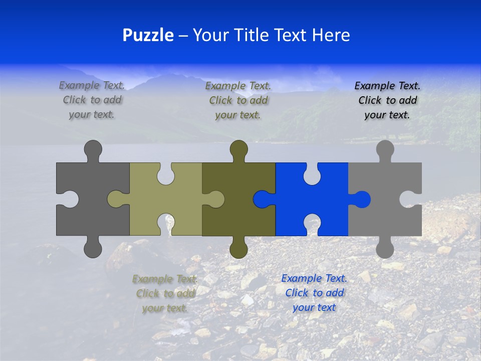 Scenic View Of Lake Buttermere The Lake District England PowerPoint Template