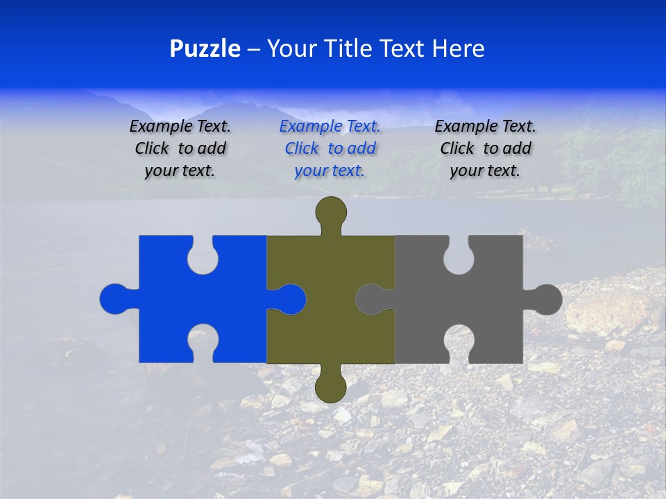 Scenic View Of Lake Buttermere The Lake District England PowerPoint Template
