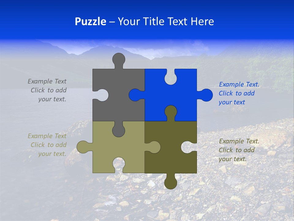 Scenic View Of Lake Buttermere The Lake District England PowerPoint Template