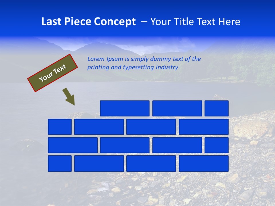 Scenic View Of Lake Buttermere The Lake District England PowerPoint Template