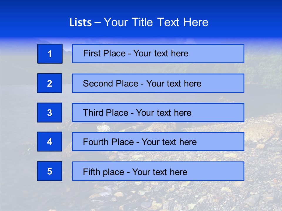Scenic View Of Lake Buttermere The Lake District England PowerPoint Template