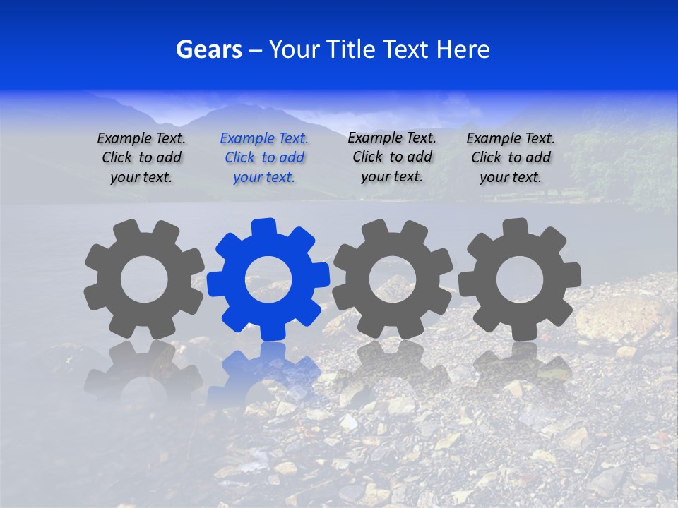 Scenic View Of Lake Buttermere The Lake District England PowerPoint Template