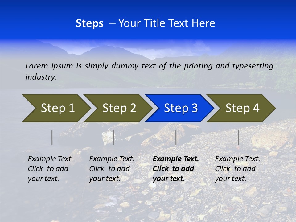 Scenic View Of Lake Buttermere The Lake District England PowerPoint Template