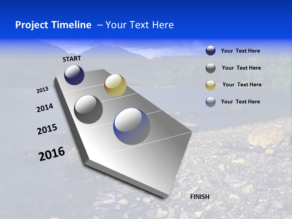 Scenic View Of Lake Buttermere The Lake District England PowerPoint Template