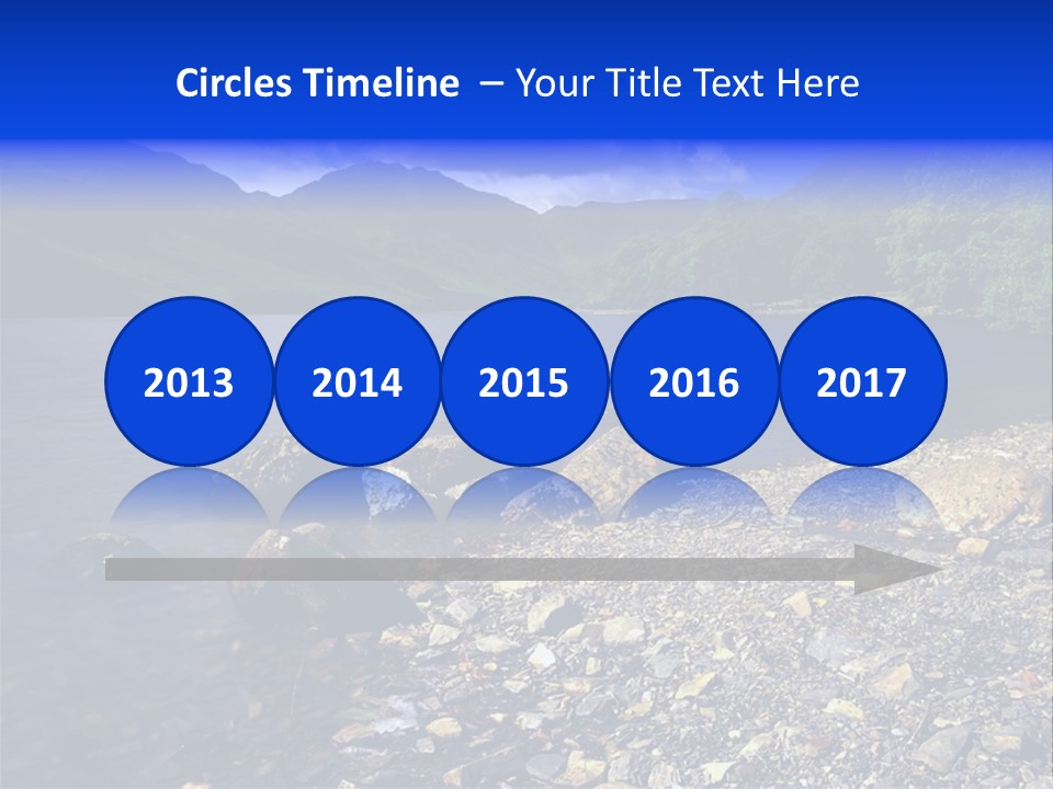 Scenic View Of Lake Buttermere The Lake District England PowerPoint Template