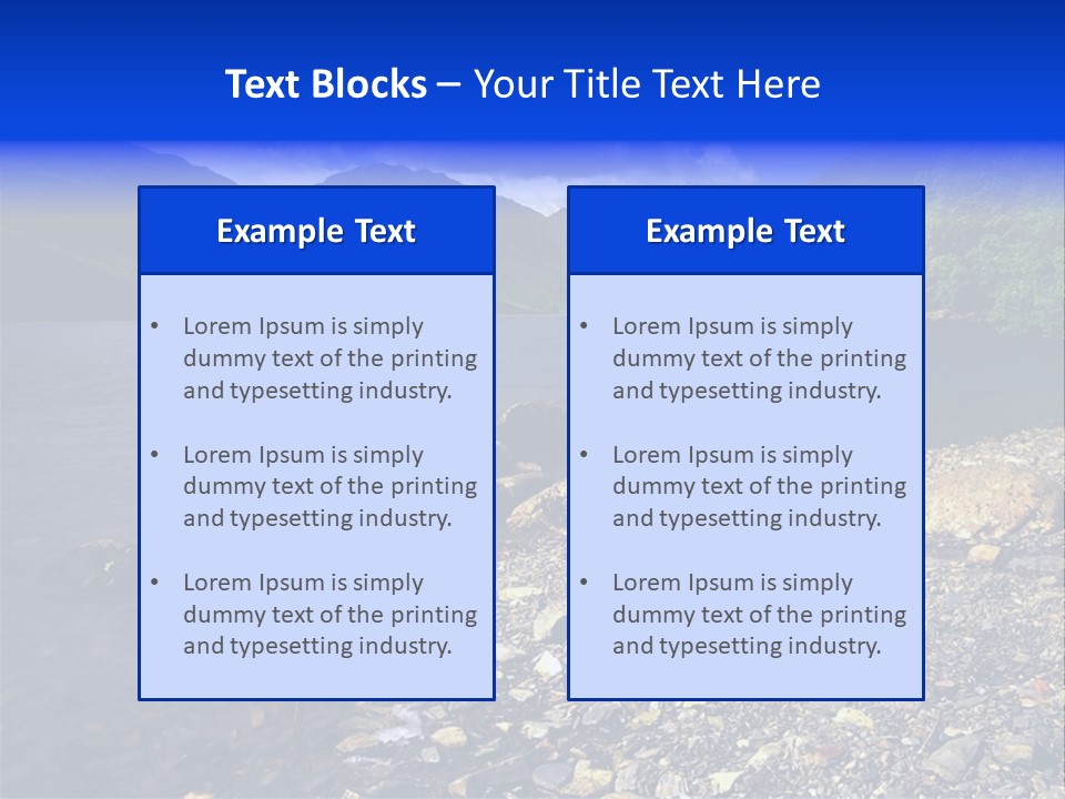 Scenic View Of Lake Buttermere The Lake District England PowerPoint Template