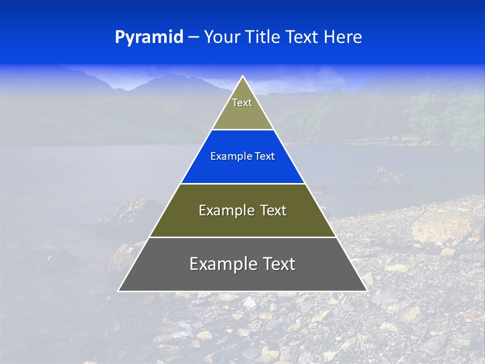 Scenic View Of Lake Buttermere The Lake District England PowerPoint Template