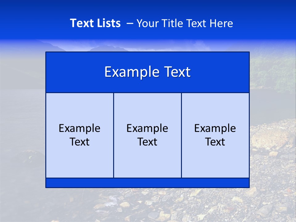Scenic View Of Lake Buttermere The Lake District England PowerPoint Template