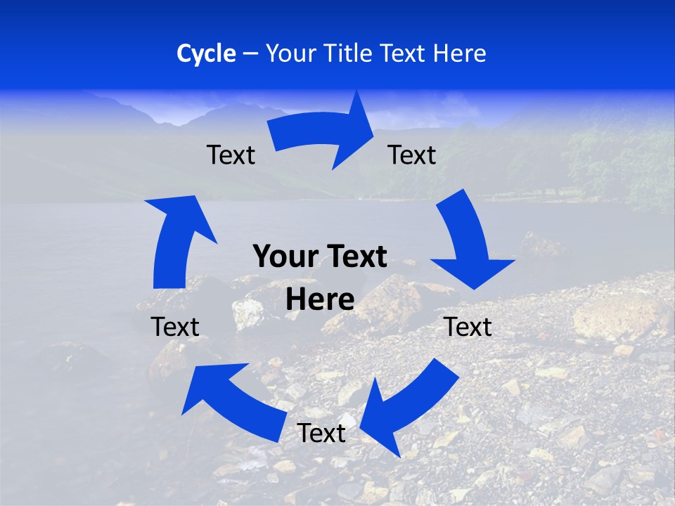 Scenic View Of Lake Buttermere The Lake District England PowerPoint Template