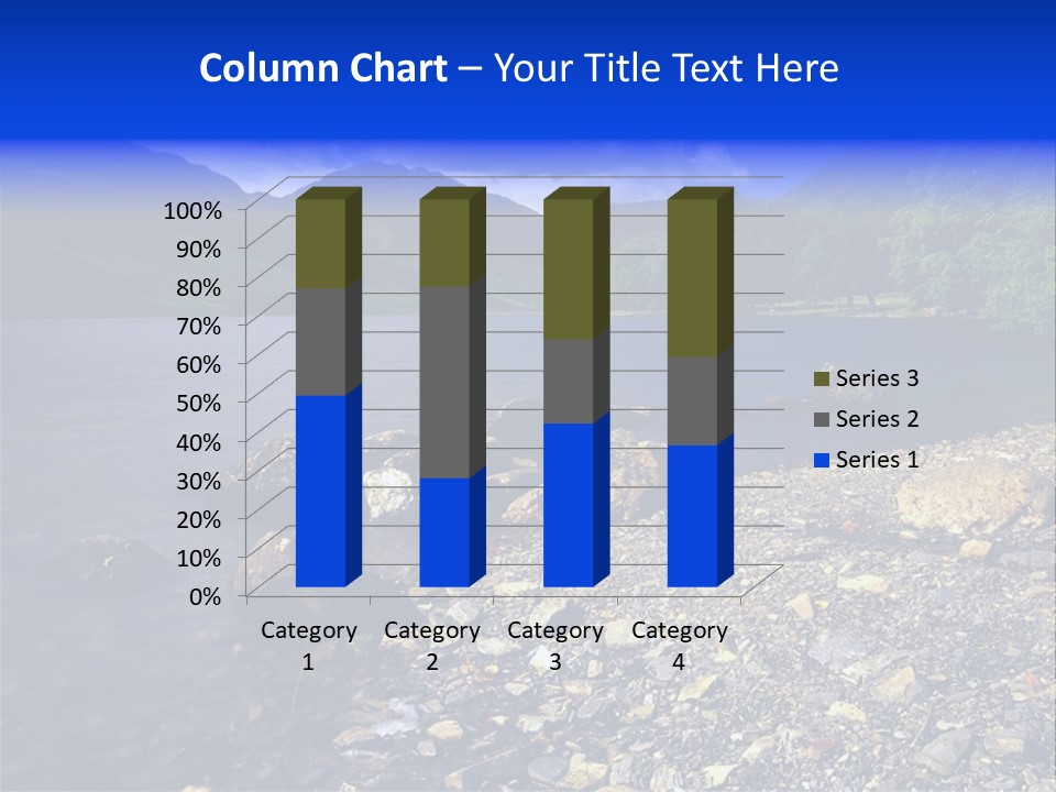 Scenic View Of Lake Buttermere The Lake District England PowerPoint Template