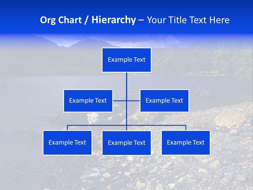 Scenic View Of Lake Buttermere The Lake District England PowerPoint Template