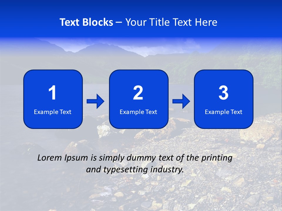 Scenic View Of Lake Buttermere The Lake District England PowerPoint Template