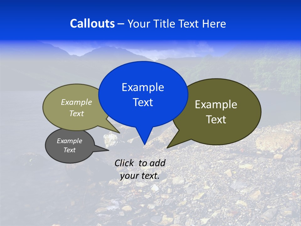 Scenic View Of Lake Buttermere The Lake District England PowerPoint Template