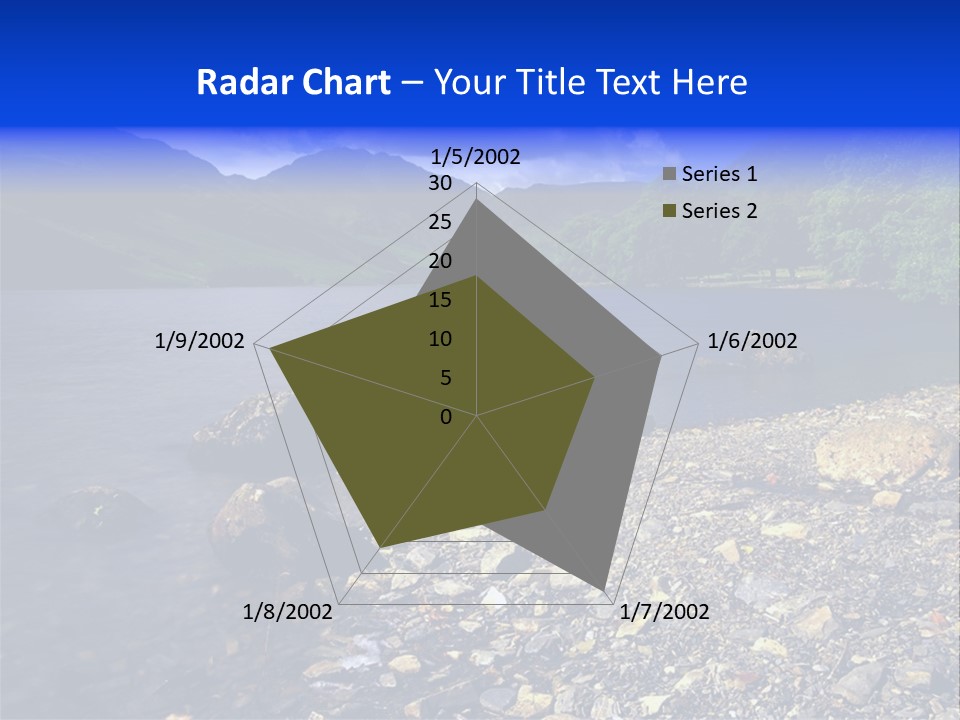 Scenic View Of Lake Buttermere The Lake District England PowerPoint Template