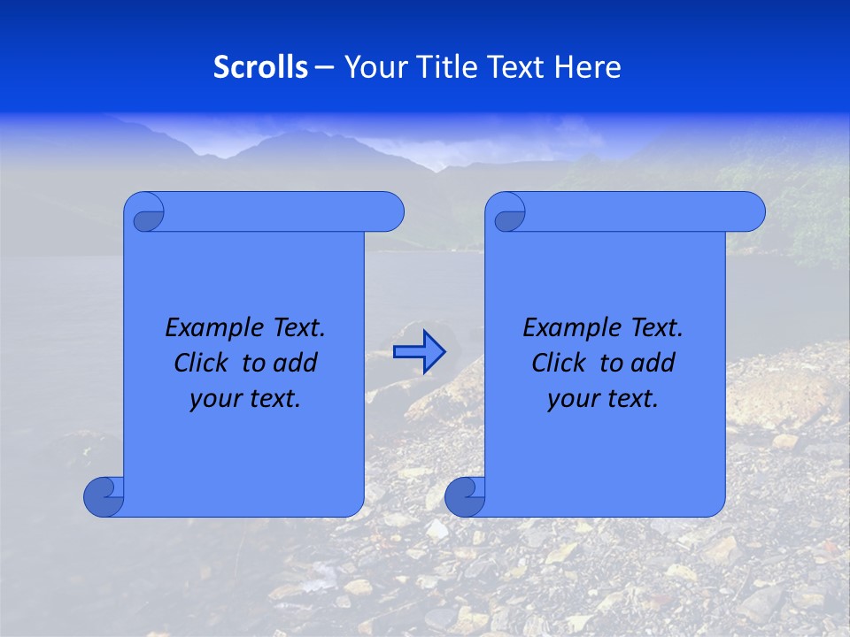 Scenic View Of Lake Buttermere The Lake District England PowerPoint Template