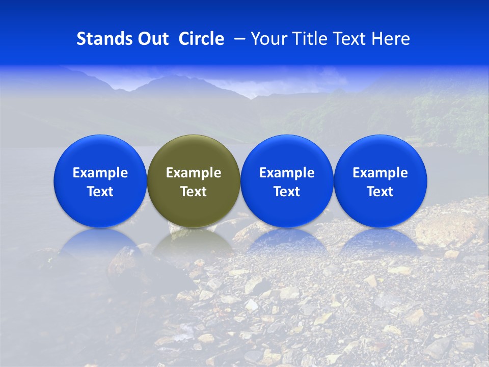 Scenic View Of Lake Buttermere The Lake District England PowerPoint Template