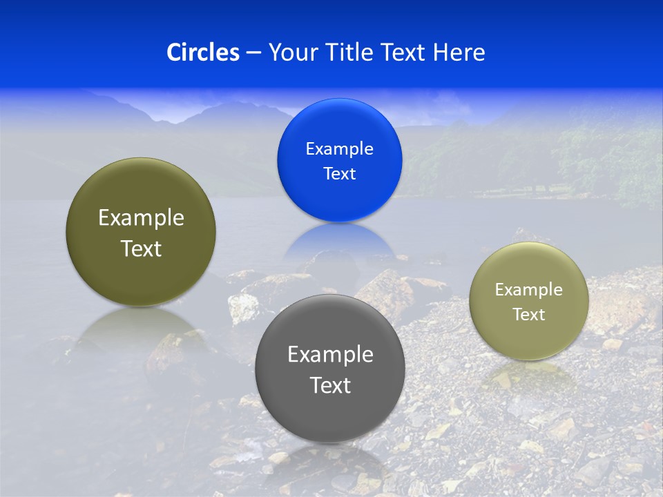 Scenic View Of Lake Buttermere The Lake District England PowerPoint Template
