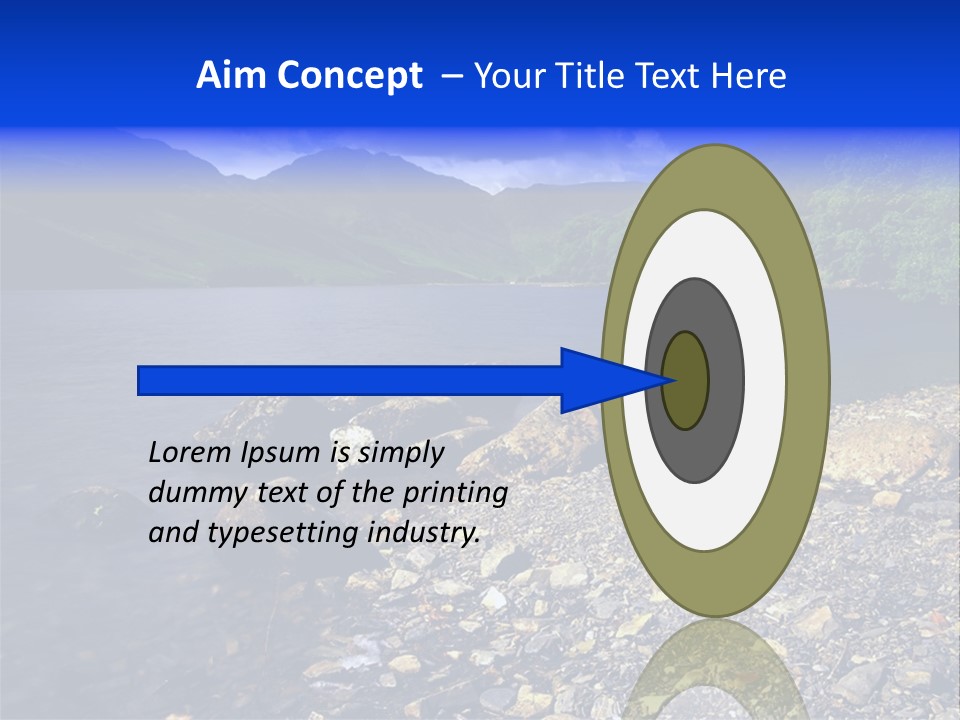 Scenic View Of Lake Buttermere The Lake District England PowerPoint Template