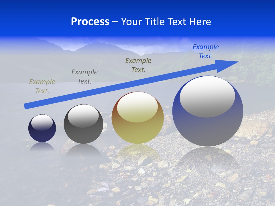 Scenic View Of Lake Buttermere The Lake District England PowerPoint Template