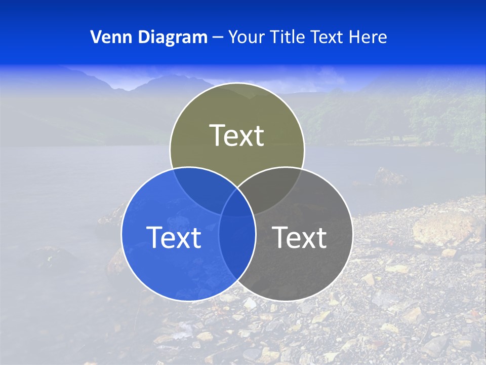 Scenic View Of Lake Buttermere The Lake District England PowerPoint Template