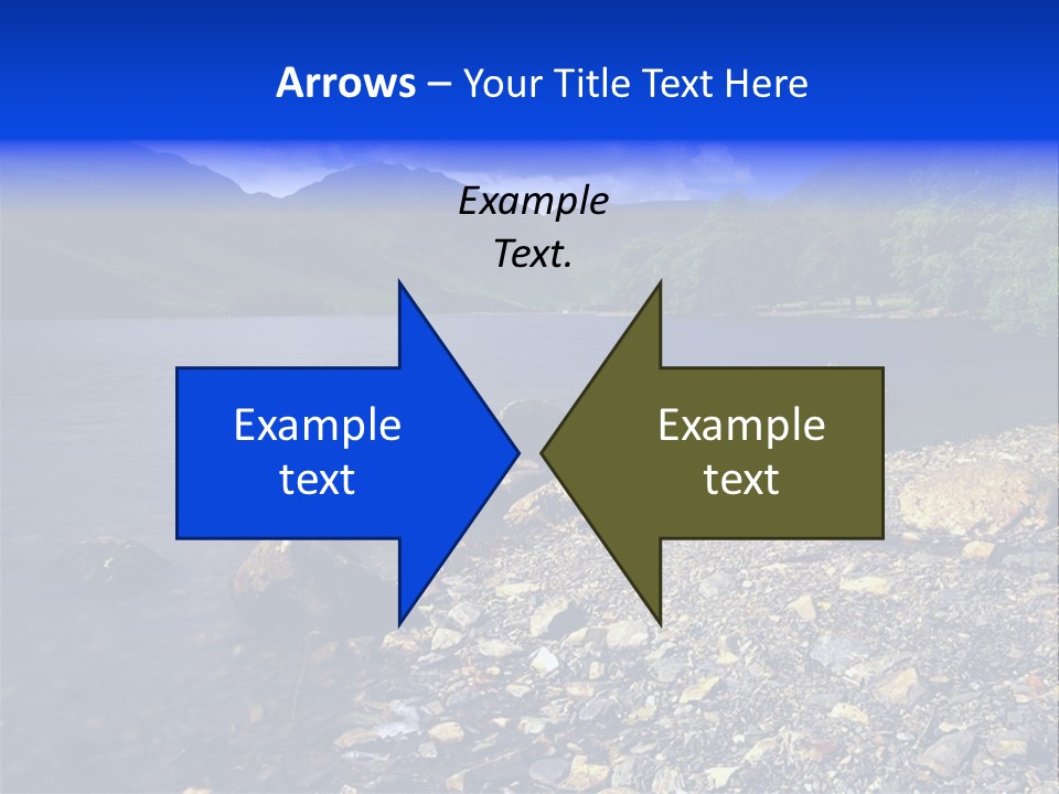 Scenic View Of Lake Buttermere The Lake District England PowerPoint Template