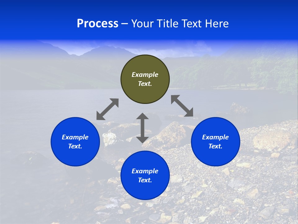 Scenic View Of Lake Buttermere The Lake District England PowerPoint Template