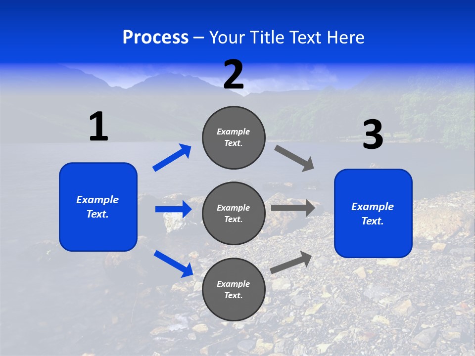 Scenic View Of Lake Buttermere The Lake District England PowerPoint Template