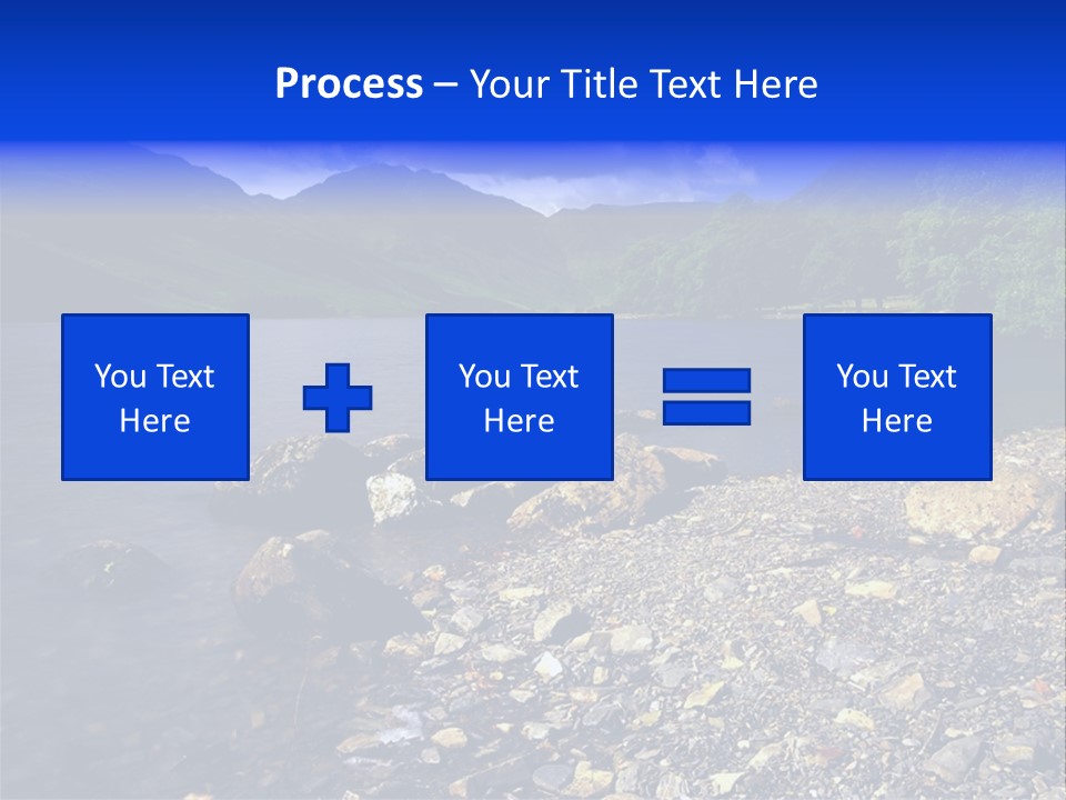 Scenic View Of Lake Buttermere The Lake District England PowerPoint Template