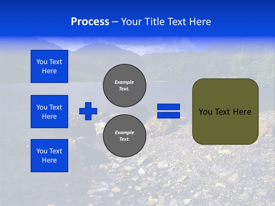 Scenic View Of Lake Buttermere The Lake District England PowerPoint Template