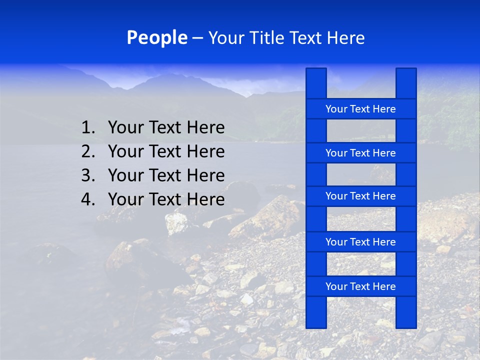 Scenic View Of Lake Buttermere The Lake District England PowerPoint Template