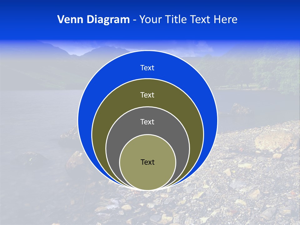 Scenic View Of Lake Buttermere The Lake District England PowerPoint Template