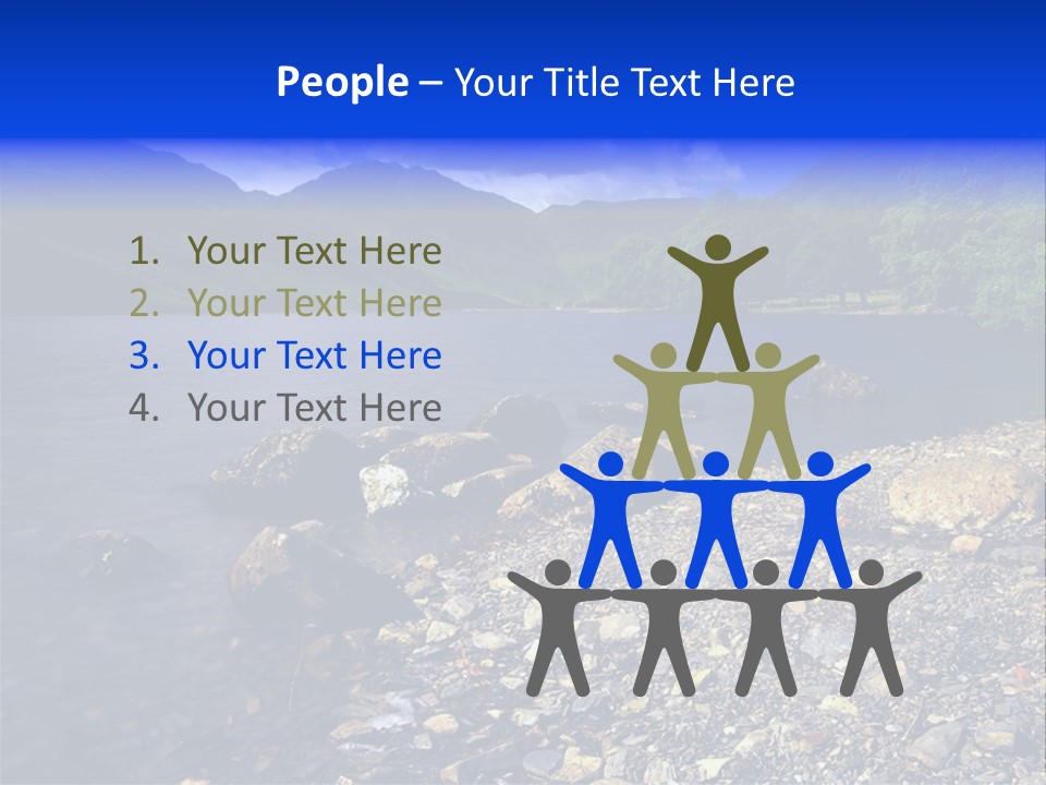 Scenic View Of Lake Buttermere The Lake District England PowerPoint Template