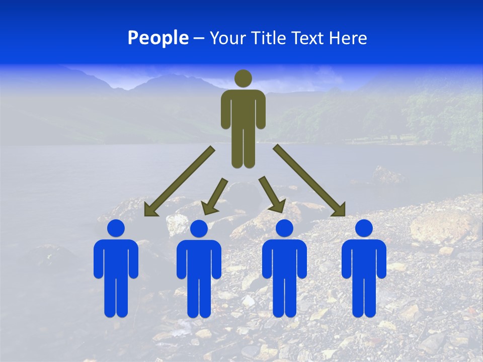Scenic View Of Lake Buttermere The Lake District England PowerPoint Template