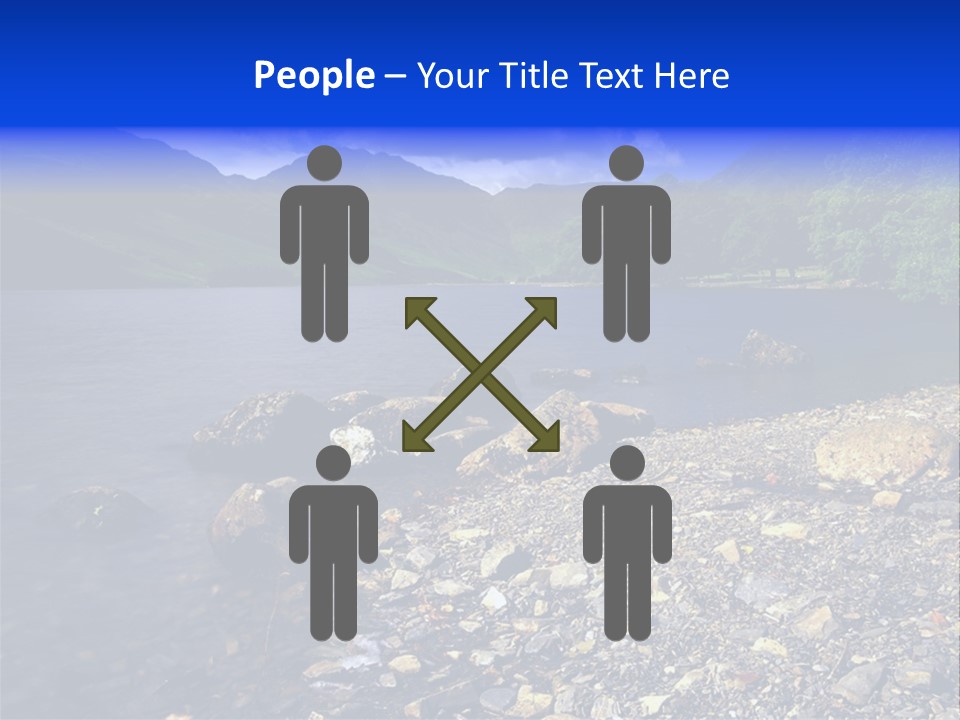 Scenic View Of Lake Buttermere The Lake District England PowerPoint Template