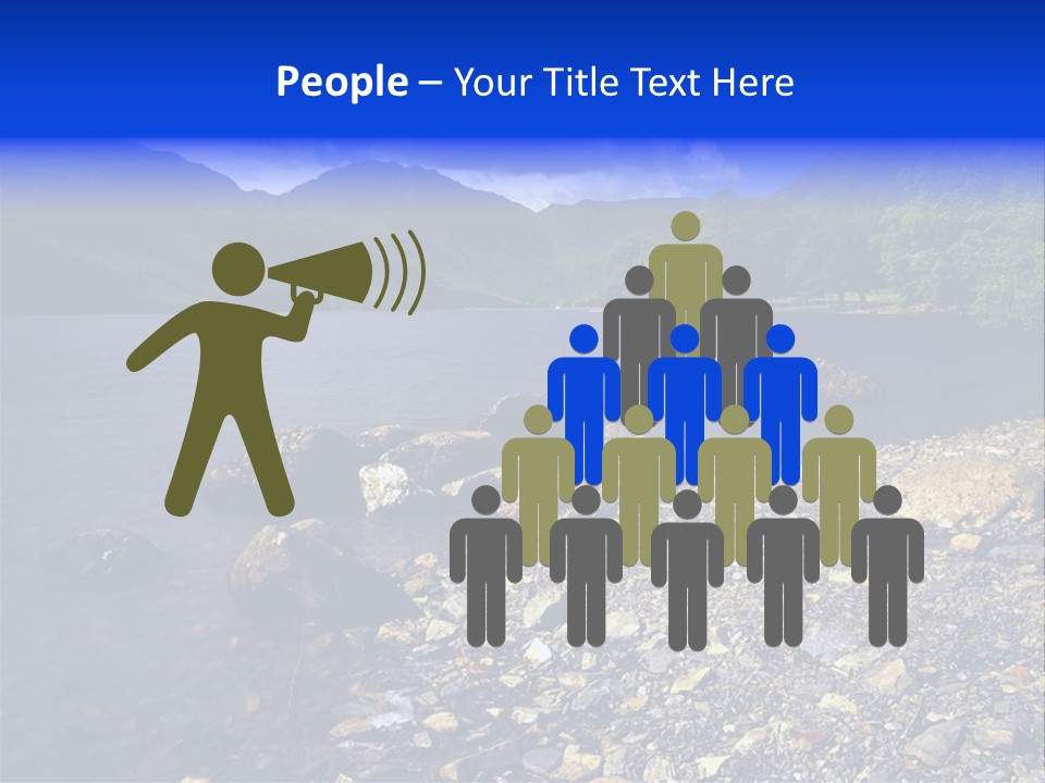 Scenic View Of Lake Buttermere The Lake District England PowerPoint Template