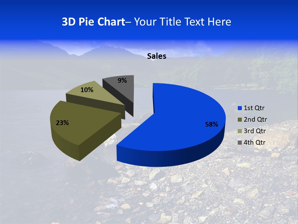 Scenic View Of Lake Buttermere The Lake District England PowerPoint Template