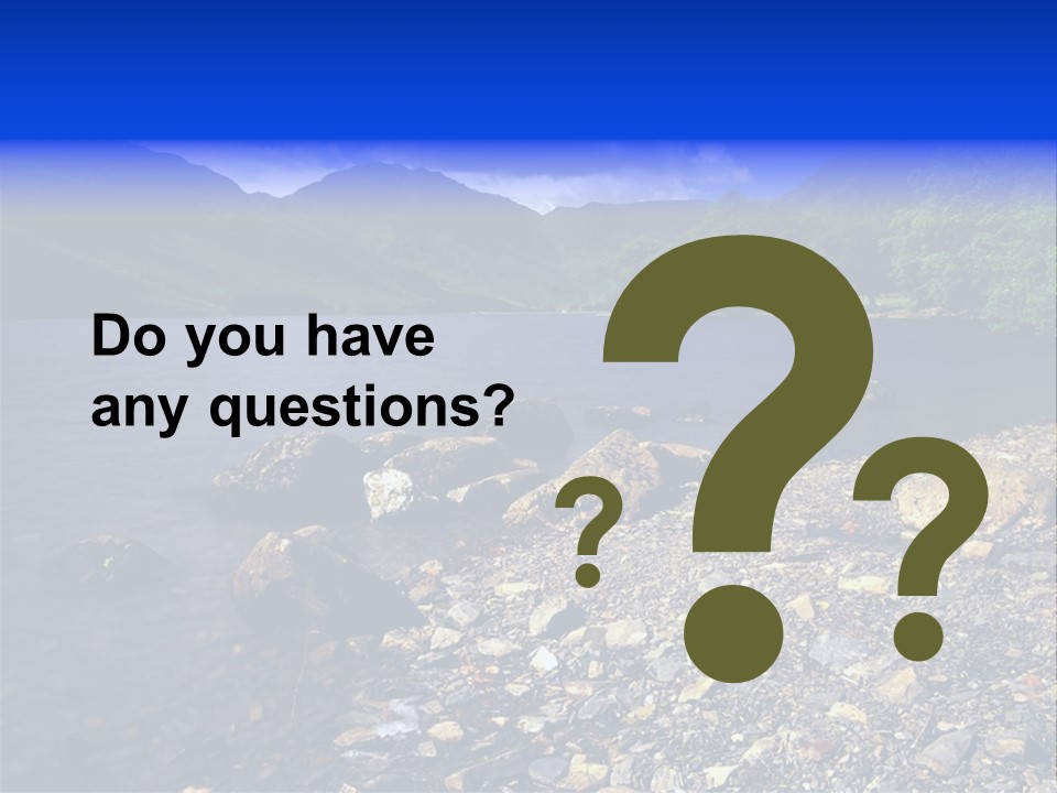 Scenic View Of Lake Buttermere The Lake District England PowerPoint Template