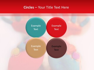 Five Year Old Boy With Feet And Hands Painted. Shallow Dof With Focus On Feet. PowerPoint Template