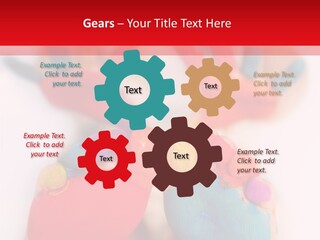 Five Year Old Boy With Feet And Hands Painted. Shallow Dof With Focus On Feet. PowerPoint Template