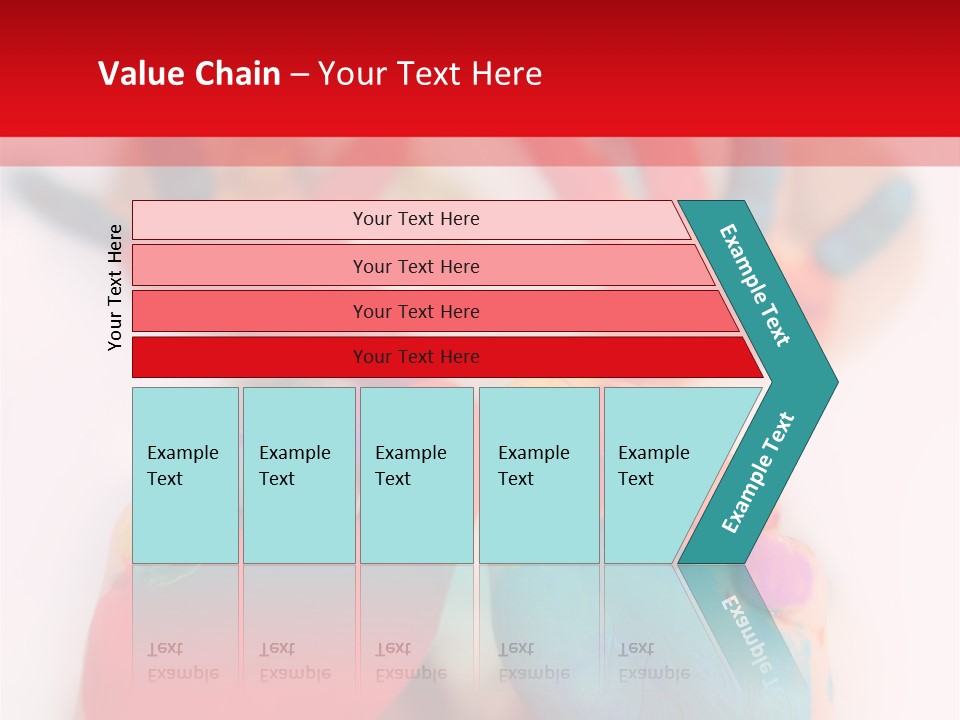 Five Year Old Boy With Feet And Hands Painted. Shallow Dof With Focus On Feet. PowerPoint Template