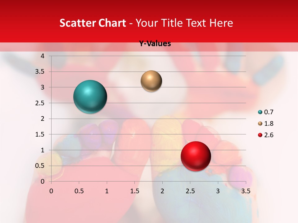 Five Year Old Boy With Feet And Hands Painted. Shallow Dof With Focus On Feet. PowerPoint Template
