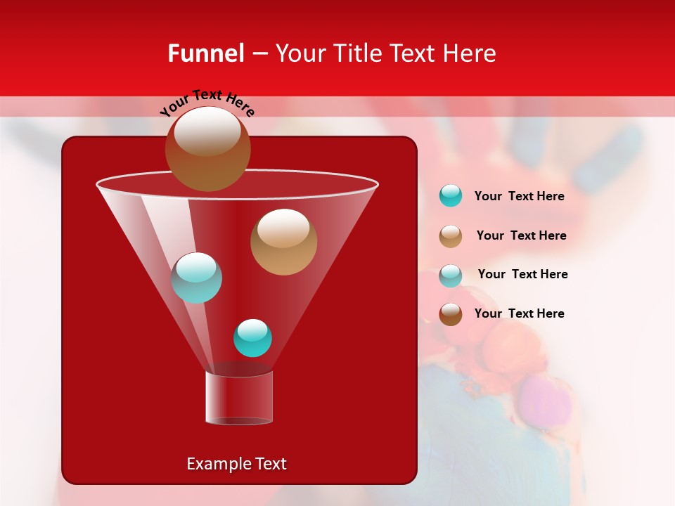 Five Year Old Boy With Feet And Hands Painted. Shallow Dof With Focus On Feet. PowerPoint Template