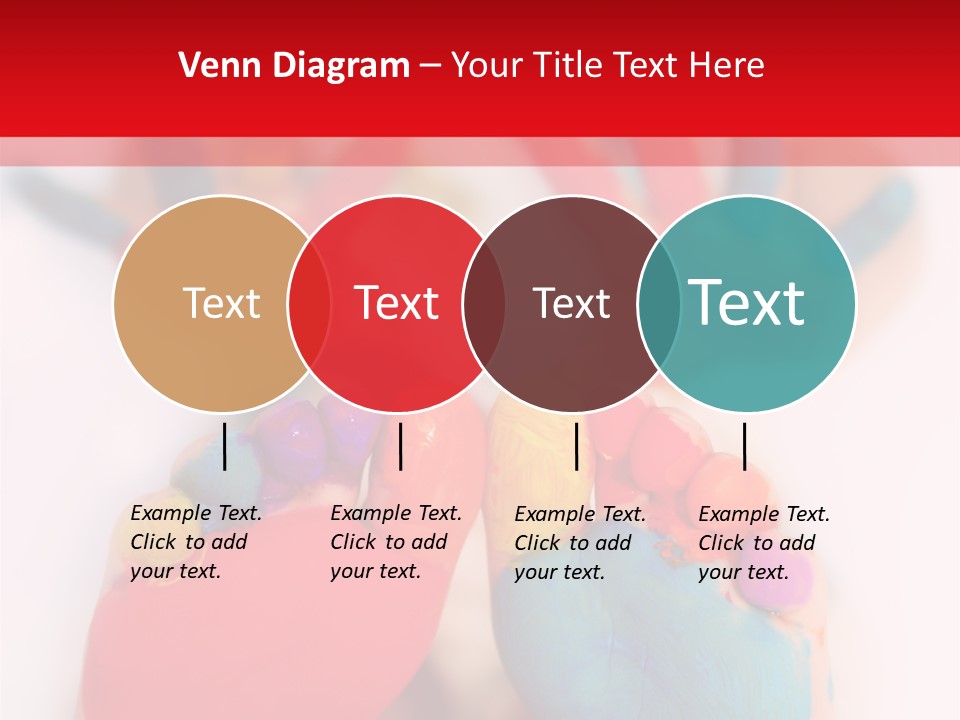 Five Year Old Boy With Feet And Hands Painted. Shallow Dof With Focus On Feet. PowerPoint Template