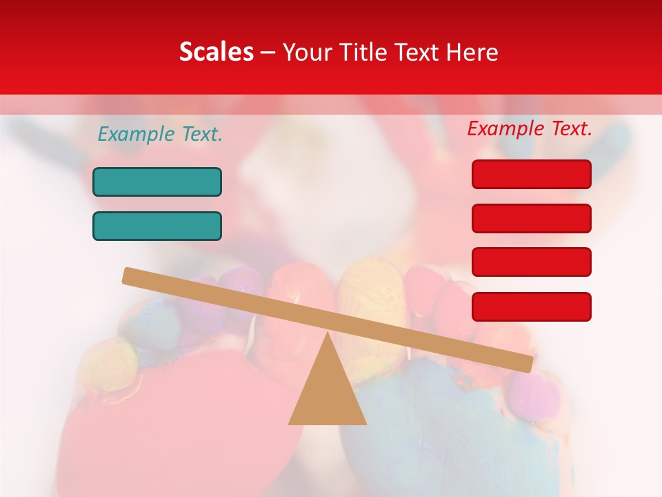 Five Year Old Boy With Feet And Hands Painted. Shallow Dof With Focus On Feet. PowerPoint Template