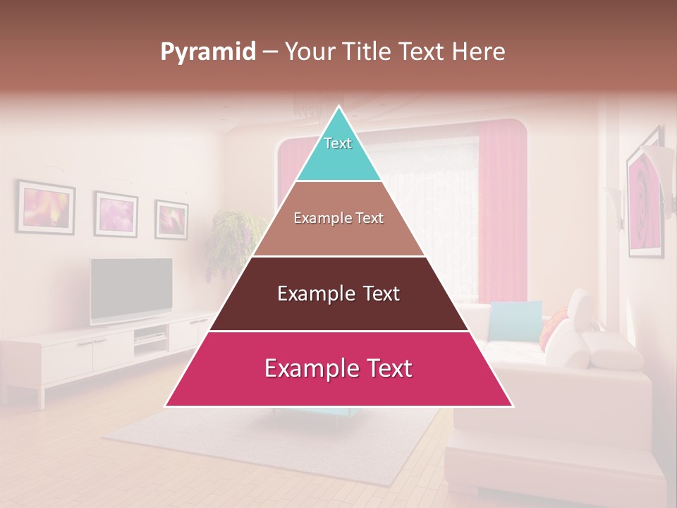 Modern Home Interior (3D Rendering) PowerPoint Template