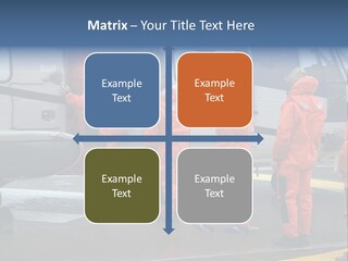 Offshore Personnel Flying Home PowerPoint Template