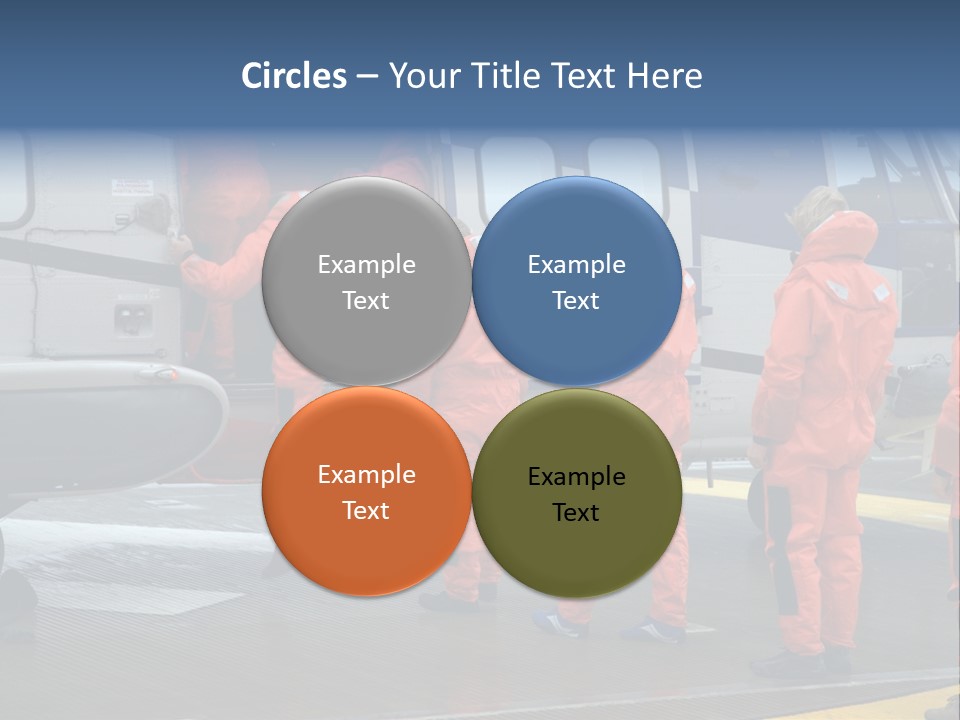 Offshore Personnel Flying Home PowerPoint Template