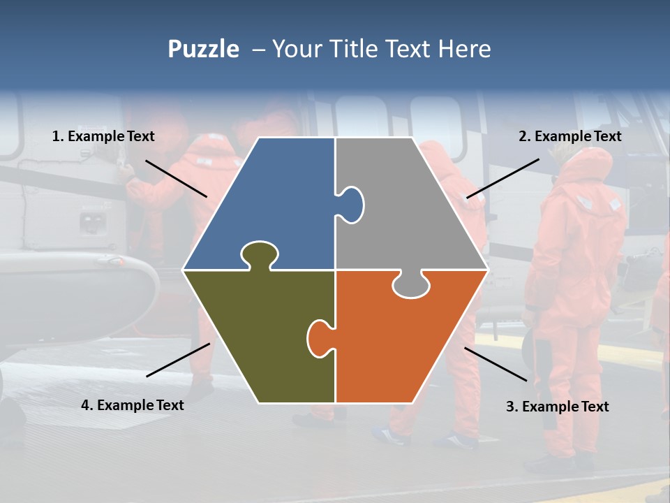 Offshore Personnel Flying Home PowerPoint Template